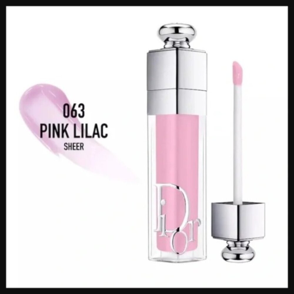 Dior Addict Lip Maximizer Plumping Gloss Lipstick Full Size 063 Pink Lilac NEW